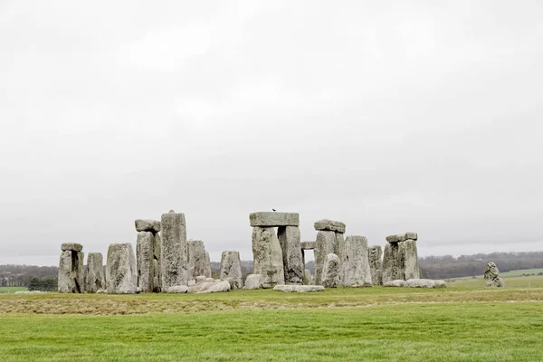 Amesbury Großbritannien Dezember 2018 Das Steinmonument Stonehenge Einem Bewölkten Tag — Stockfoto