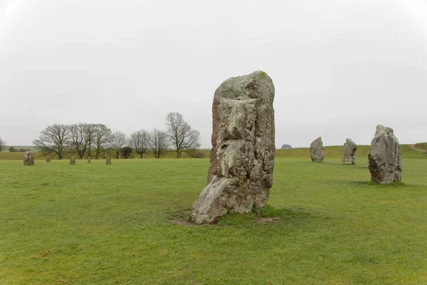 Wiltshire Grande Bretanha Dec 2018 Monumento Pedra Círculo Avebury Construído — Fotografia de Stock