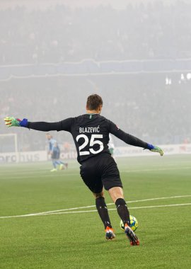 Gardiyan'ın Davor Blazevic İsveç Futbol Kupası'nda topu tekmeleme