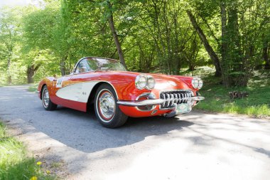 1958 model klasik Chevrolet Corvette.