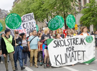 Greta Thunberg ve Gelecek için Küresel Strike, bir gösteri