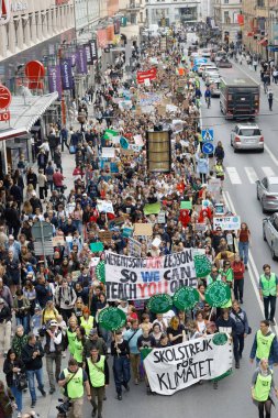 Greta Thunberg ve Gelecek için Küresel Strike, bir gösteri