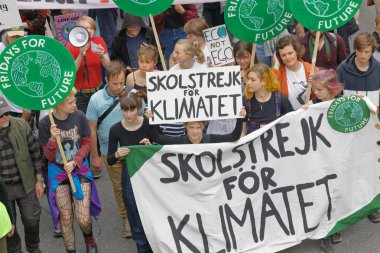 Greta Thunberg ve Gelecek için Küresel Strike, bir gösteri