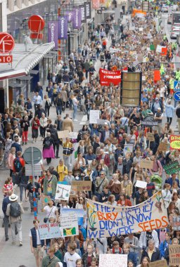 Global Strike For Future, başkanlarını zorlamak için bir gösteri 