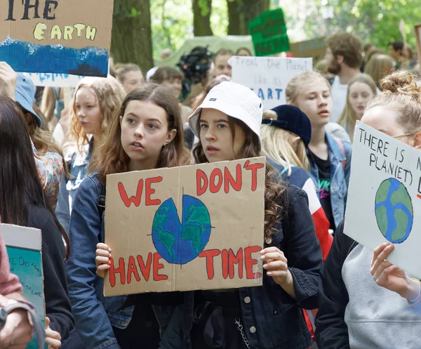 Global Strike for Future, Demonstracja w celu wymuszenia szefów — Zdjęcie stockowe