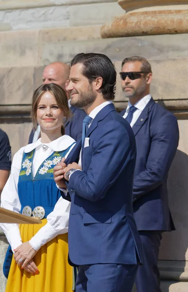 Los príncipes suecos Carl Philip Bernadotte y la princesa Sofia Hell —  Fotos de Stock