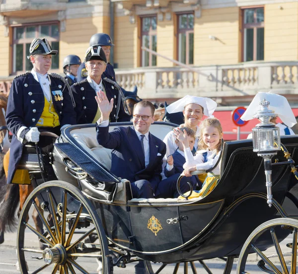 İsveçli taç Prenses Victoria, Prenses Madelaine, Prens — Stok fotoğraf