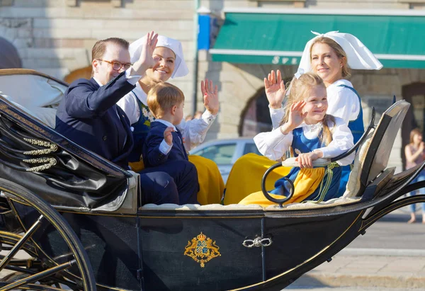 La princesse héritière suédoise Victoria, princesse Madelaine, prince — Photo