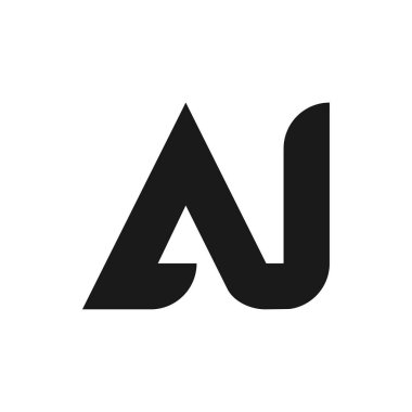 AJ Harf Logo Tasarımı Basit Biçimli
