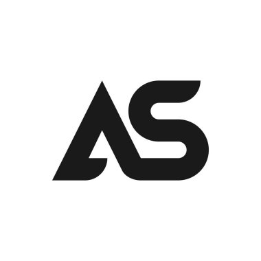 AS Harfi Logo Tasarımı Basit Biçimli