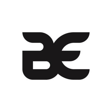 BE Harfi Logo Tasarımı Basit Biçimli