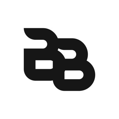 BB Harf Logo Tasarımı Basit Biçimli