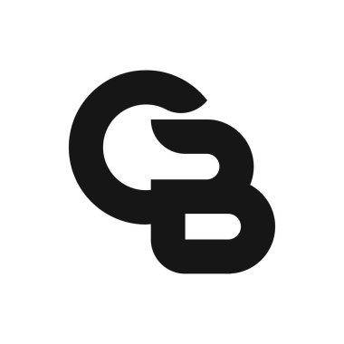 CB Harf Logo Tasarımı Basit Biçimli