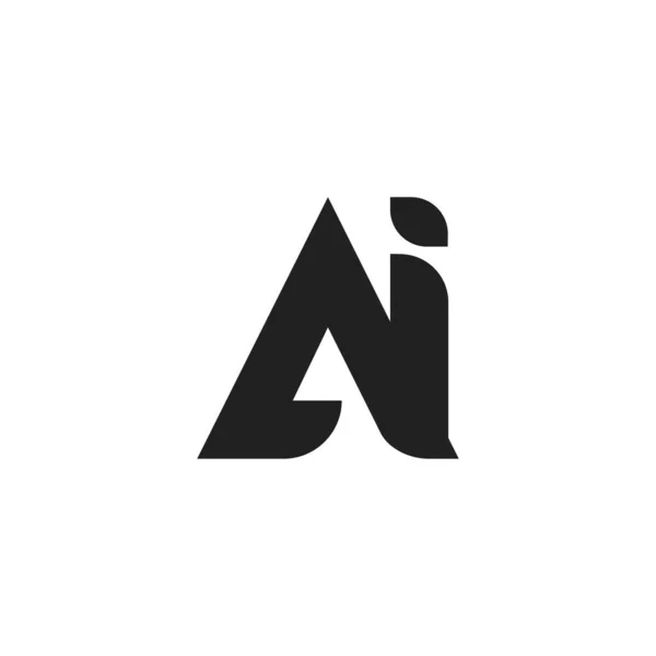 シンプルなスタイルのAiレターロゴデザイン — ストックベクタ
