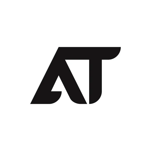 AT Harfi Logo Tasarımı Basit Biçimli