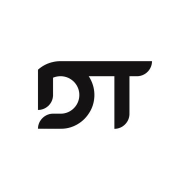 DT Harf Logo Tasarımı Basit Biçimli