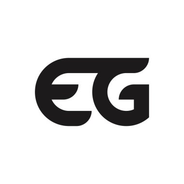 Basit Biçimli EG Harf Logosu Tasarımı