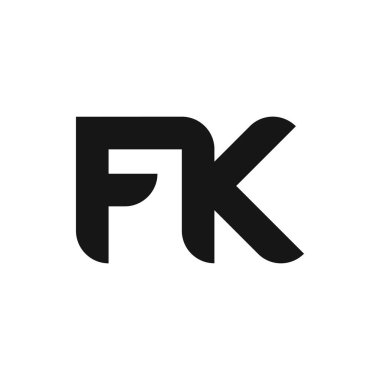 FK Harf Logo Tasarımı Basit Biçimli