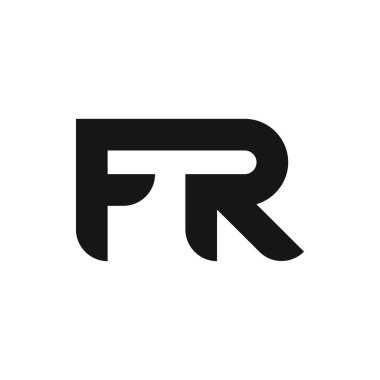 FR Harf Logo Tasarımı Basit Biçimli