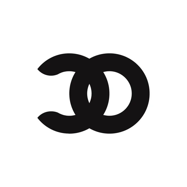シンプルなスタイルのCo手紙ロゴデザイン — ストックベクタ