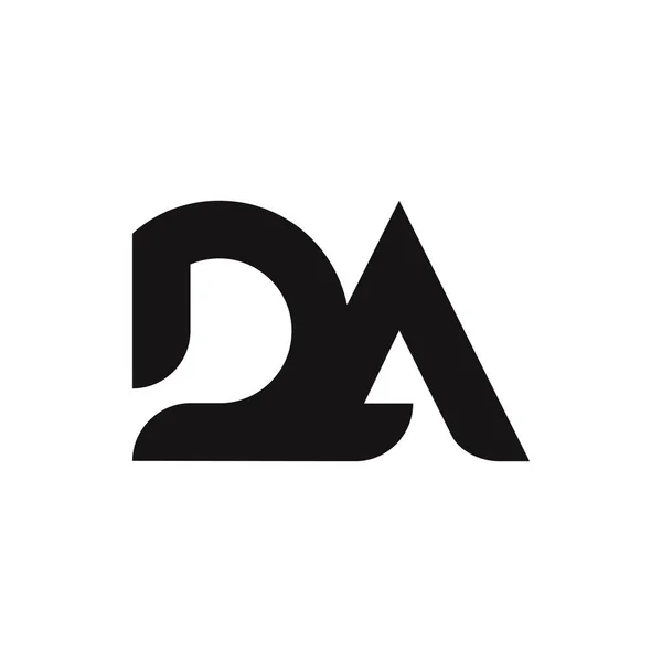 DA Harf Logosu Tasarımı Basit Biçimli