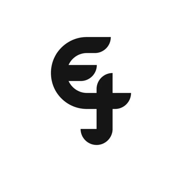 Letter Дизайн Логотипу Простим Стилем — стоковий вектор