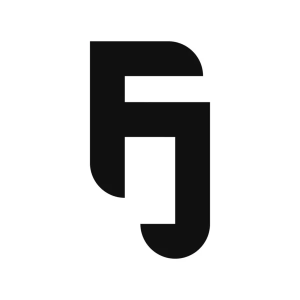 FJ Harf Logo Tasarımı Basit Biçimli