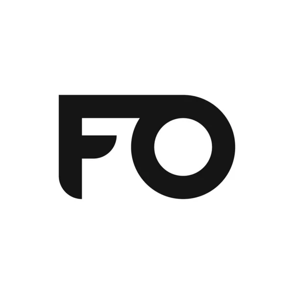 FO Harfi Logo Tasarımı Basit Biçimli