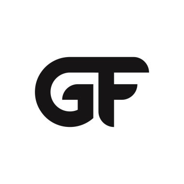 Basit Biçimli GF Harf Logo Tasarımı
