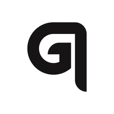 Basit Biçimli GI Harf Logosu Tasarımı