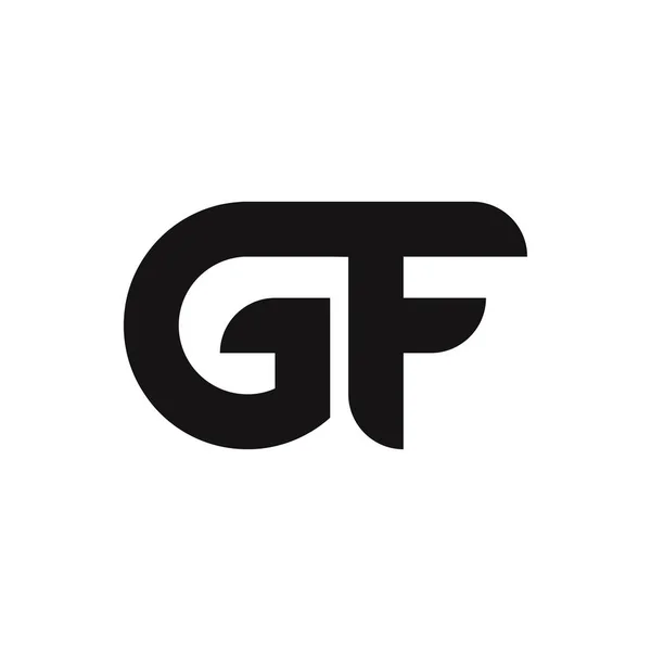 Basit Biçimli GF Harf Logo Tasarımı
