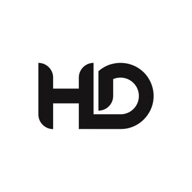 Basit Biçimli HD Harf Logosu Tasarımı