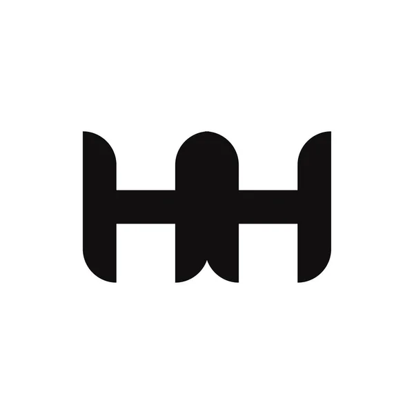 Letter Logo Σχεδιασμός Απλό Στυλ — Διανυσματικό Αρχείο