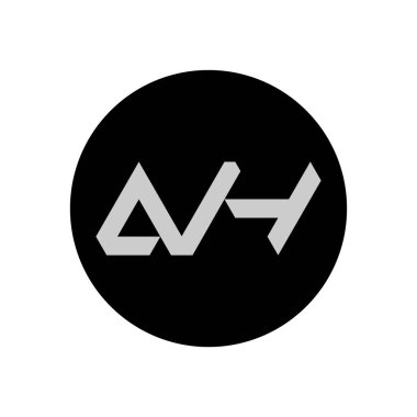 AH Harfi Logo Tasarımı Basit Biçimli