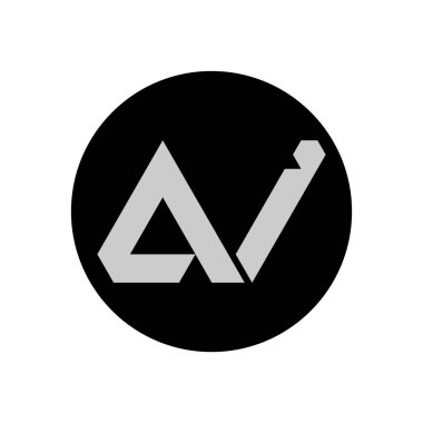 Basit Biçimli AI Harf Logosu Tasarımı