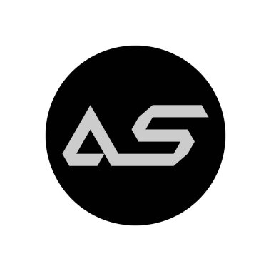 AS Harfi Logo Tasarımı Basit Biçimli