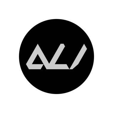 Basit Biçimli AU Harf Logosu Tasarımı