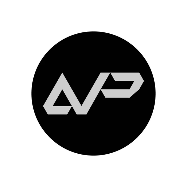 Carta Logo Design Com Estilo Simples — Vetor de Stock