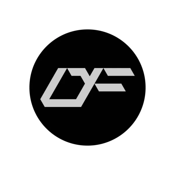 Letter Logo Design Simple Style — Stock Vector
