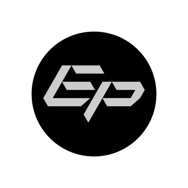 Diseño Logotipo Letra Con Estilo Simple — Vector de stock