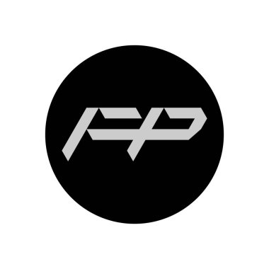 FP Harf Logo Tasarımı Basit Biçimli