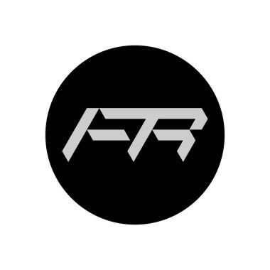 FR Harf Logo Tasarımı Basit Biçimli