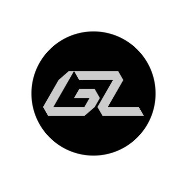 Basit Biçimli GL Harf Logo Tasarımı