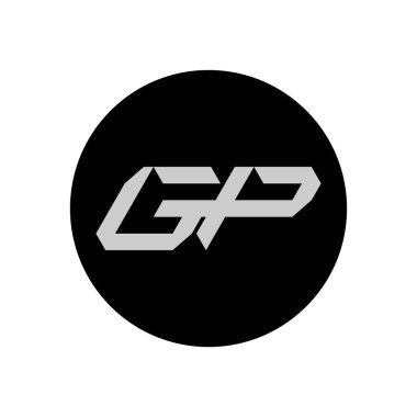 GP Harf Logo Tasarımı Basit Biçimli