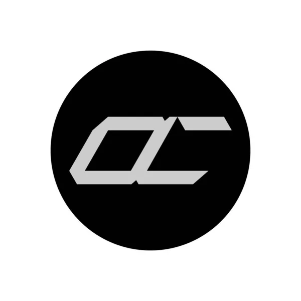 Basit Biçimli OC Harf Logosu Tasarımı