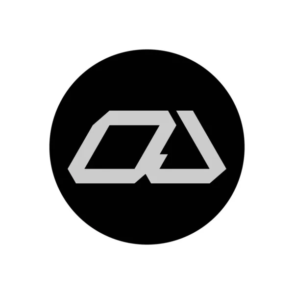 Letter Logo Design Jednoduchým Stylem — Stockový vektor
