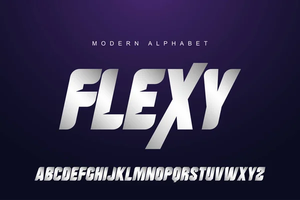 Zarif Gümüş alfabe harfleri yazı tipi seti. Logo, film ve oyun için Modern Altın Harfler Tasarımı. Typography sans serif fonts modern tarzı. vektör illüstrasyonu