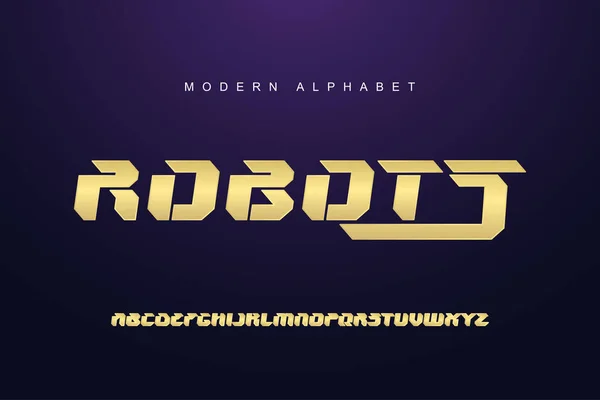 Zarif altın alfabe yazı tipi seti. Tipografi modern biçim görüntüleme yazı tipi. Premium Vektörü