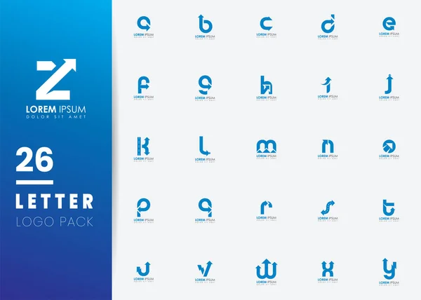 İlk Harf Oku simgesi logo tasarım şablonu ögesi. İş için uygun, şirket grubu. Vektör İllüstrasyonu