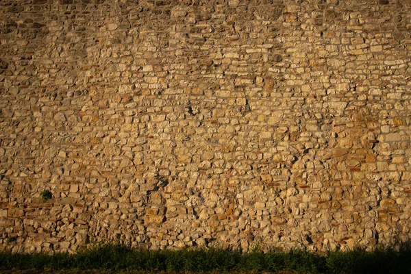 Středověká Cihlová Zeď Bělehradská Pevnost Srbsko — Stock fotografie